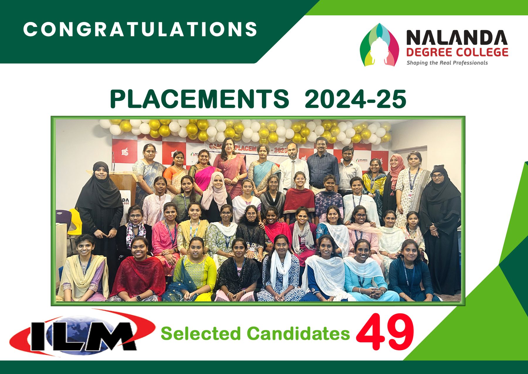 Placement drive — ILM