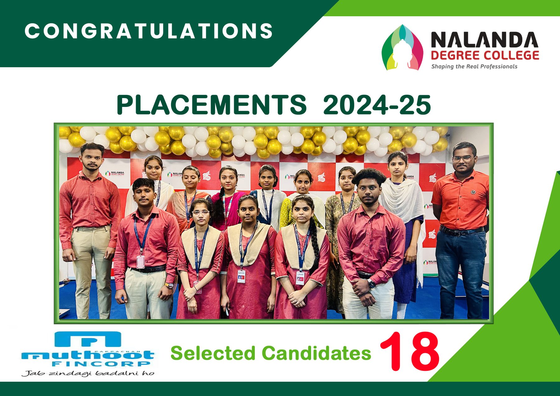 Placement drive — MUTHOOT