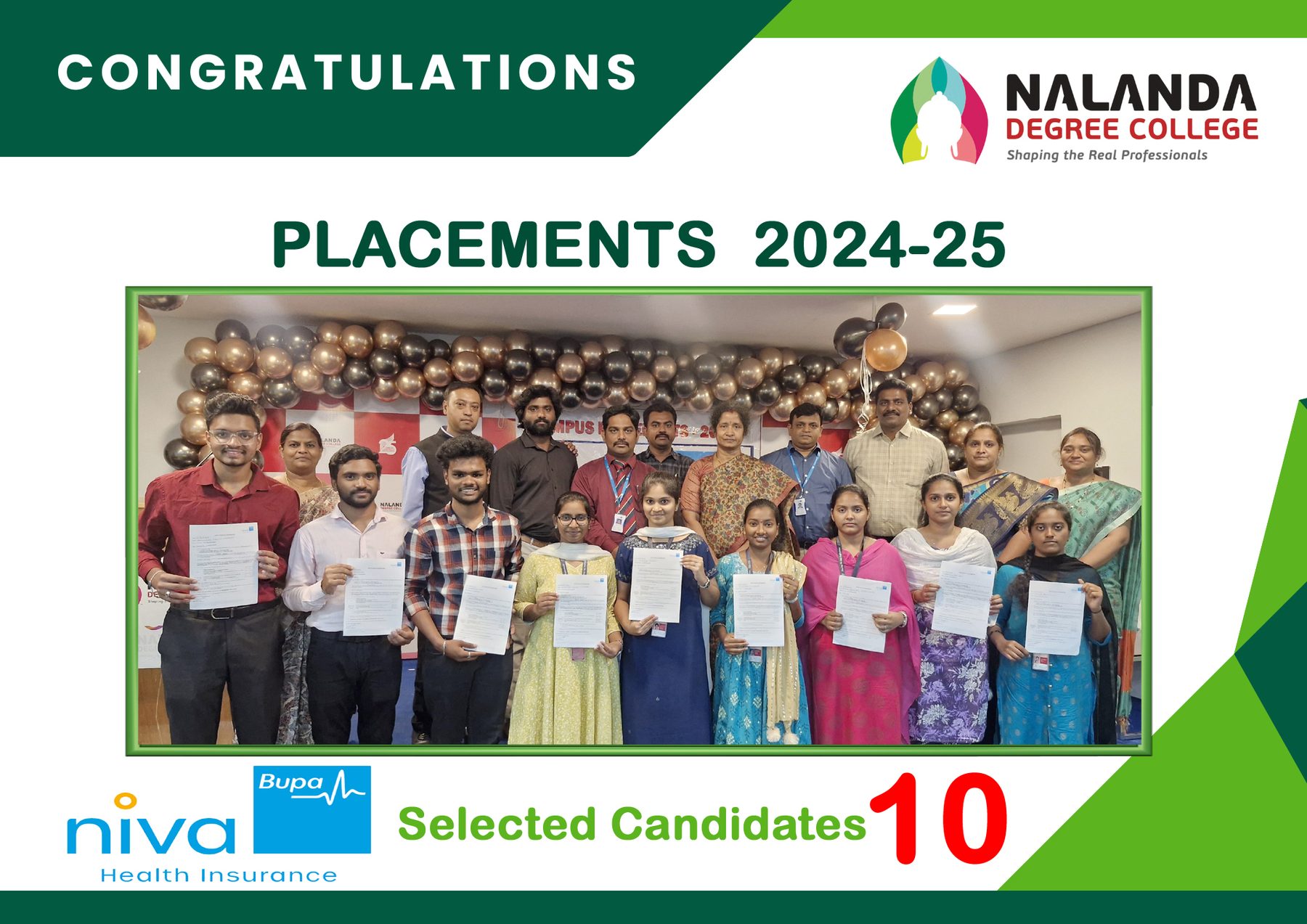 Placement drive — niva bupa